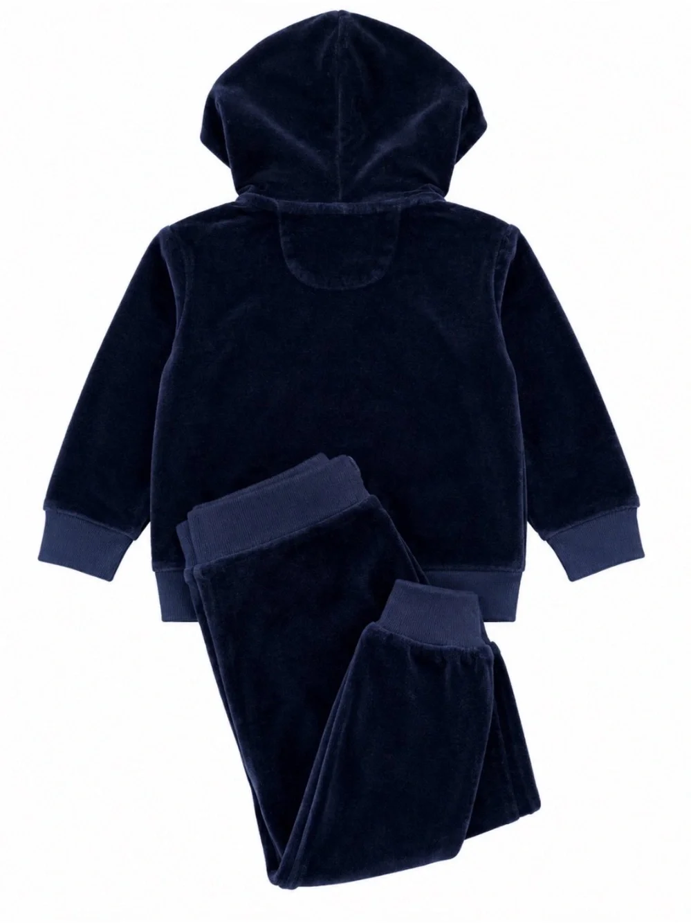 Ralph Lauren Navy Blue Kids Velour Hoodie & Jogger Set
